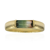 Mehrfarbiger Turmalin-Goldring