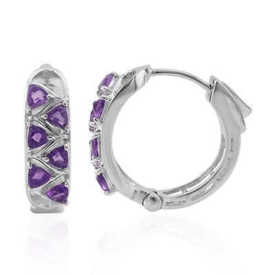 Amethyst-Silberohrringe