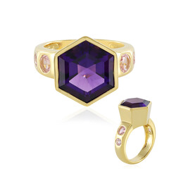 Sibirischer Amethyst-Silberring (Adela Silber)