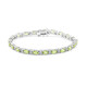 Burmesischer Peridot-Silberarmband