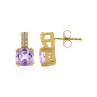 Lavendel-Amethyst-Silberohrringe