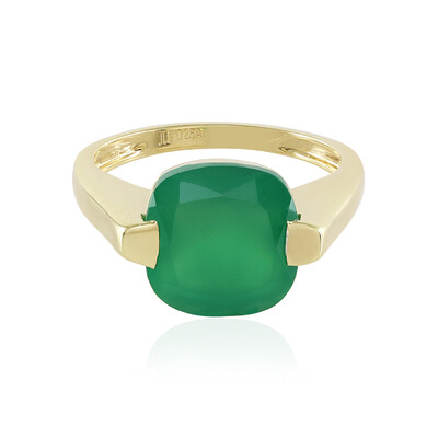 Grüner Onyx-Silberring