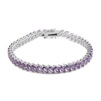Amethyst-Silberarmband