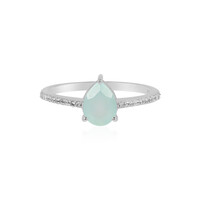 Aqua-Chalzedon-Silberring