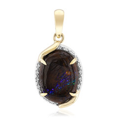 Boulder-Opal-Goldanhänger