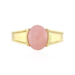 Pinkfarbener Opal-Silberring