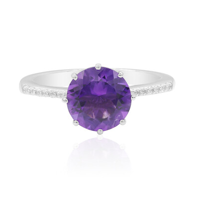 Bolivianischer Amethyst-Silberring