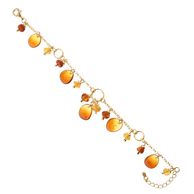 Baltischer Bernstein-Silberarmband (dagen)
