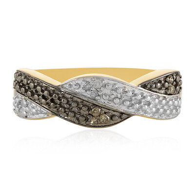 I Diamant-Silberring
