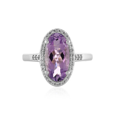Lavendel-Amethyst-Silberring