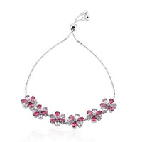 Edelstein-Silberarmband