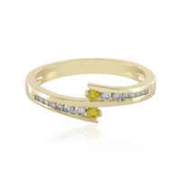 Gelber I1 Diamant-Goldring
