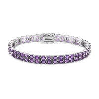 Amethyst-Silberarmband