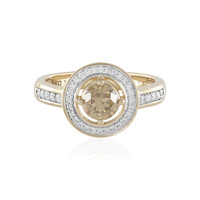 I2 Schokoladen-Brillant-Goldring (SUHANA)
