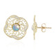 Welo-Opal-Goldohrringe (Ornaments by de Melo)
