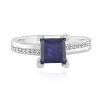 Blauer Madagaskar-Saphir-Silberring