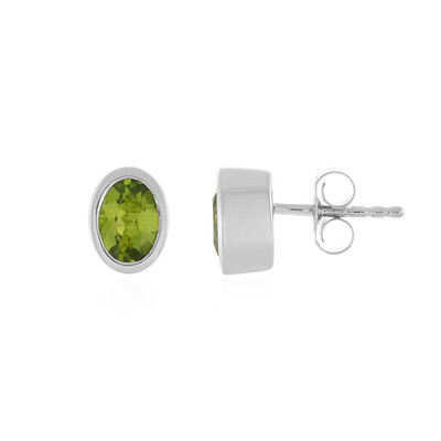 Peridot-Silberohrringe