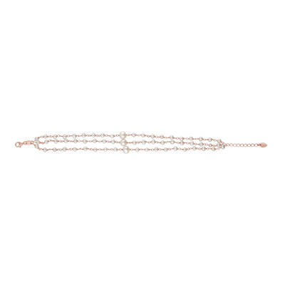 Weiße Süßwasserzuchtperlen-Silberarmband