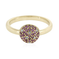 Pinkfarbener Saphir-Goldring
