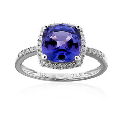 AAA-Tansanit-Goldring (CIRARI)