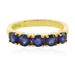 Blauer Madagaskar-Saphir-Silberring