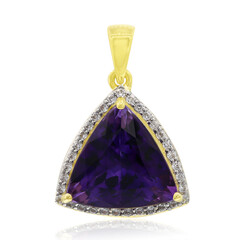 Uruguay-Amethyst-Goldanhänger