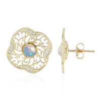 Welo-Opal-Goldohrringe (Ornaments by de Melo)