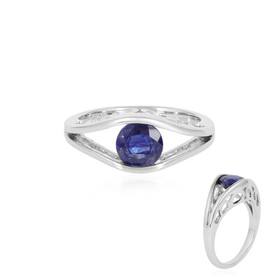 Blauer Madagaskar-Saphir-Silberring