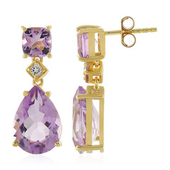 Lavendel-Amethyst-Silberohrringe