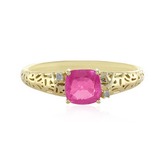 Pinkfarbener Madagaskar-Saphir-Goldring (Ornaments by de Melo)