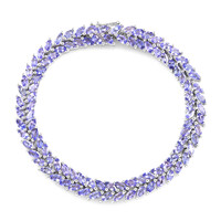 Tansanit-Silberarmband