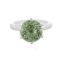 Grüner Amethyst-Silberring