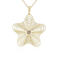 I2 Champagner-Brillant-Goldhalskette (Ornaments by de Melo)