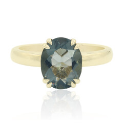 Blauer Feueropal-Goldring