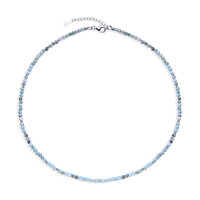 Larimar-Silberhalskette