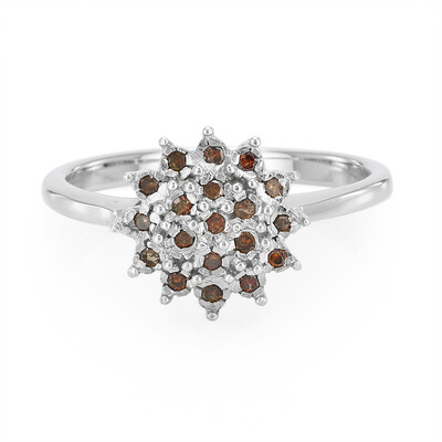 Fancy-Diamant-Silberring