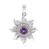 Sibirischer Amethyst-Silberanhänger