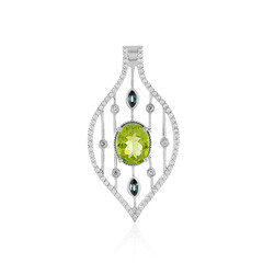 Arizona-Peridot-Silberanhänger