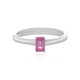 Pinkfarbener Saphir-Silberring