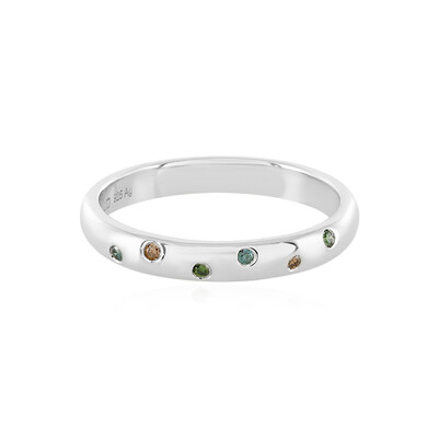 I3 Brillant-Silberring