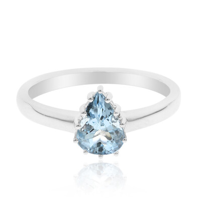 Brasilianischer Aquamarin-Goldring