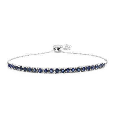 Blauer Ceylon-Saphir-Goldarmband