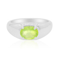 Brasilianischer Grüner Opal-Silberring