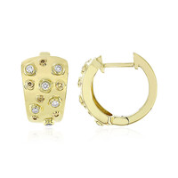 Lupenreiner (F) Brillant-Goldohrringe (LUCENT DIAMONDS)