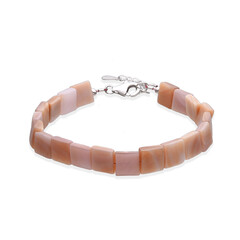 Perlmutt-Silberarmband