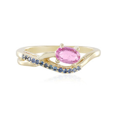 Pinkfarbener Ceylon-Saphir-Goldring