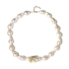 Süßwasserzuchtperlen-Goldcollier (Ornaments by de Melo)