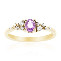 Purpurfarbener Ceylon-Saphir-Goldring