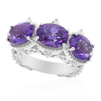 Sambia-Amethyst-Silberring (Dallas Prince Designs)