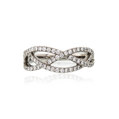 Lupenreiner (F) Brillant-Platinring (LUCENT DIAMONDS)